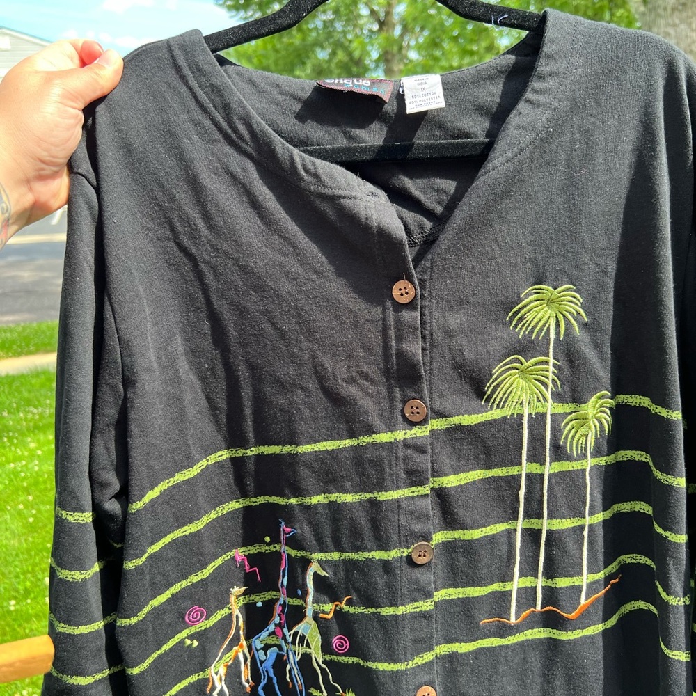 Onque Matching Set Embroidered Size 1x - image 7